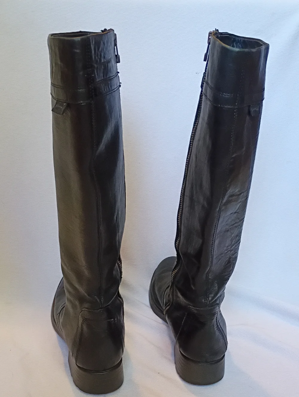 Camper Women's Tall Black Leather Riding Boot
